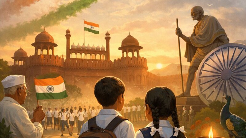 10 Simple Lines on How India Celebrates Independence Day
