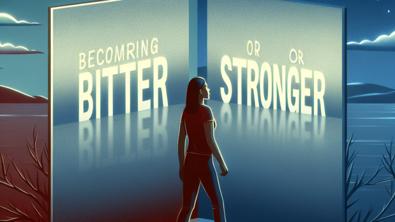 Choosing Growth Over Bitterness: Lessons from Facing Adversity