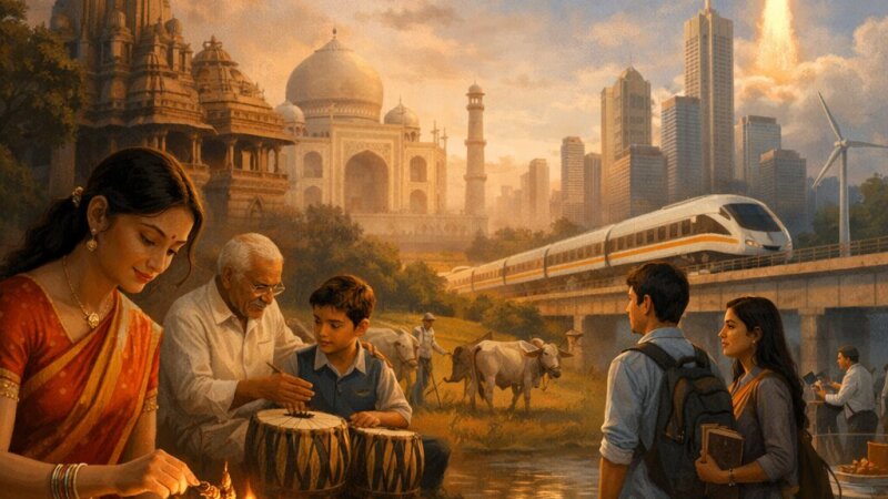 How Tradition Strengthens Progress in India's Modern Society