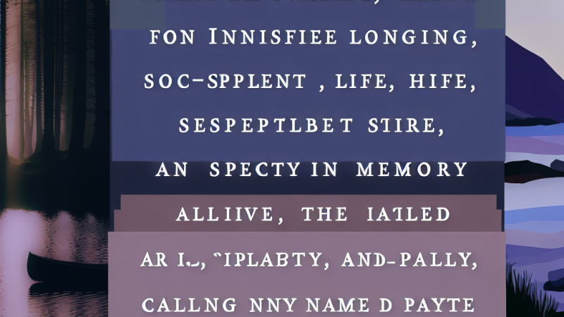 Innisfree Poem Summary for Class 9: Explanation and Key Word Meanings