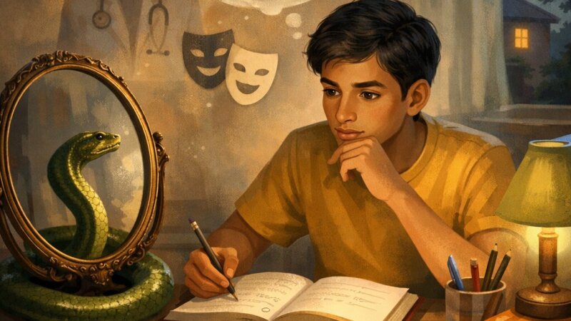 MCQ Guide for The Snake and the Mirror – NCERT Class 9 English Chapter 5