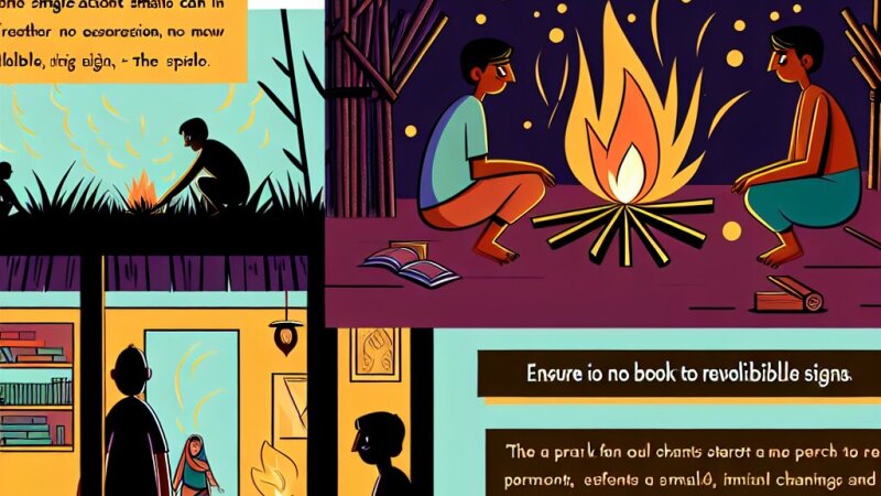 Meaning and Explanation of the Proverb ‘A Spark Can Start a Great Fire’