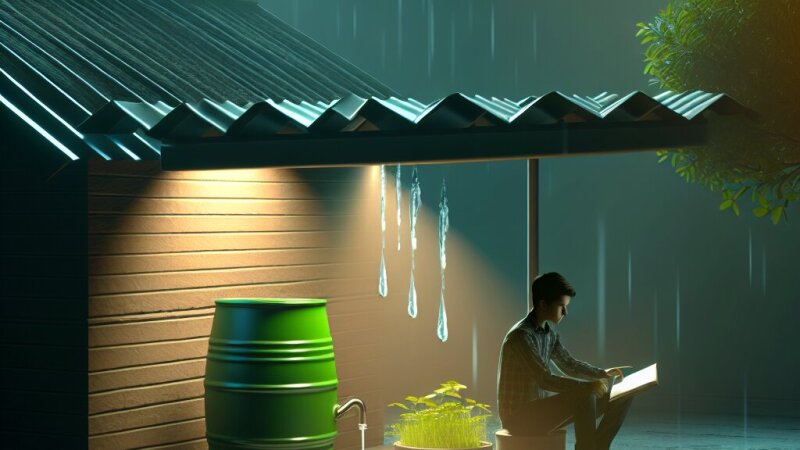Rainwater Harvesting: 10 Easy Lines for Students