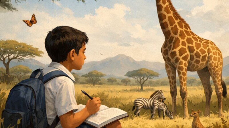 Short and Simple Lines About the Giraffe for School Essays