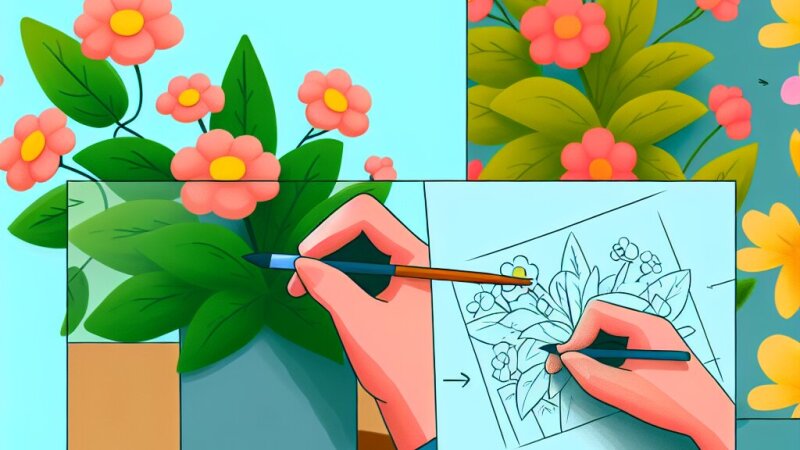 Step-by-Step Guide to Drawing Simple and Beautiful Flowers for Students
