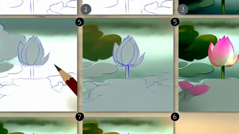 Step-by-Step Guide to Drawing the Symbolic Lotus Flower